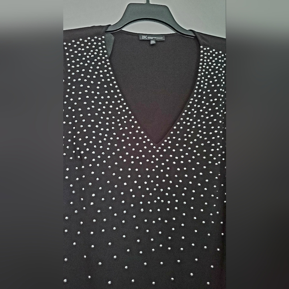 INC Elegant Black Beaded Dress